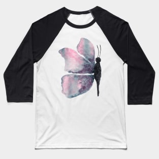 watercolour purple butterfly Baseball T-Shirt